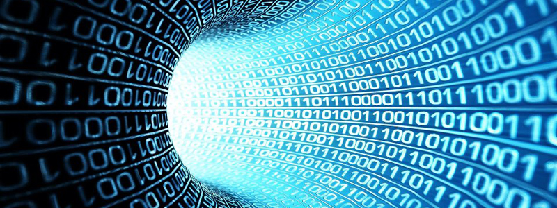Tunnel of binary digits